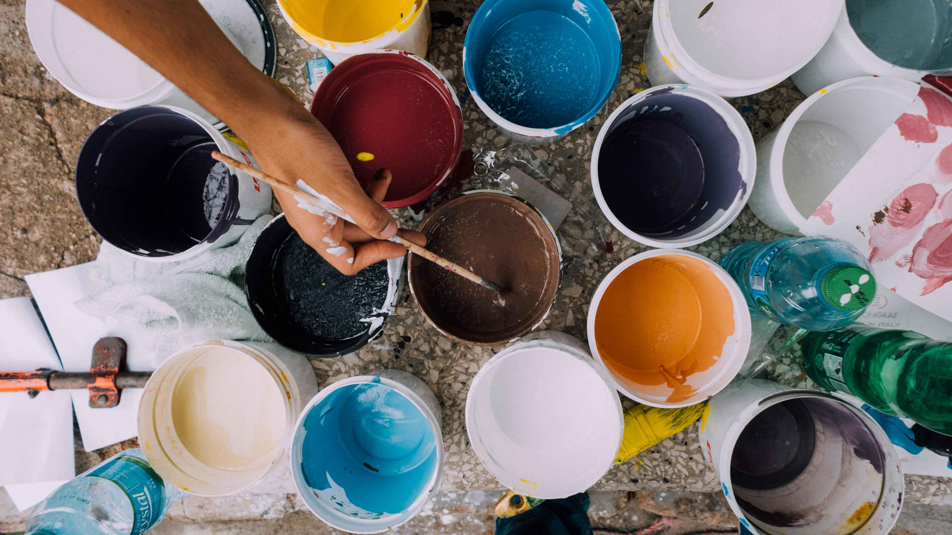 Image of paint cans