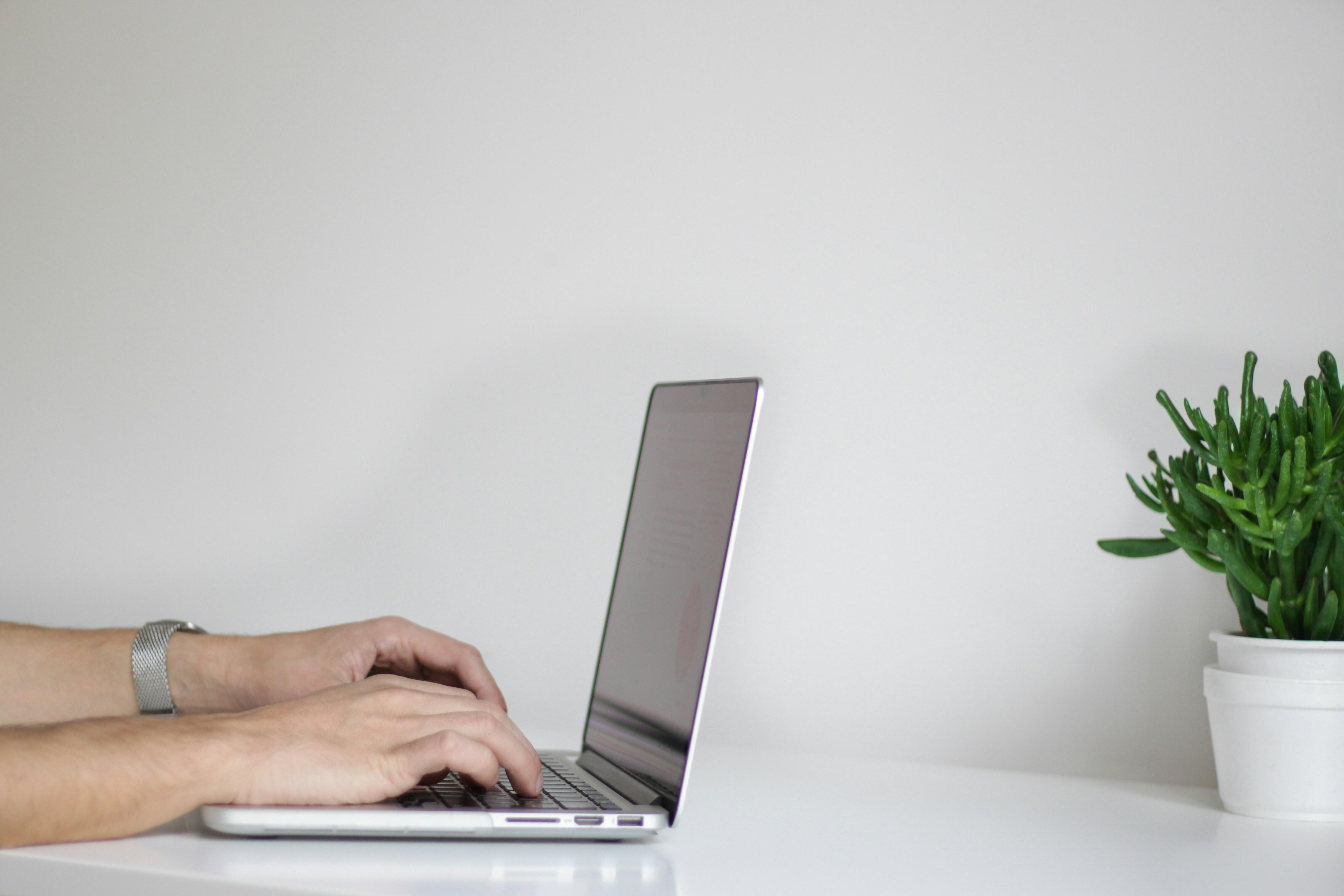 Person using computer