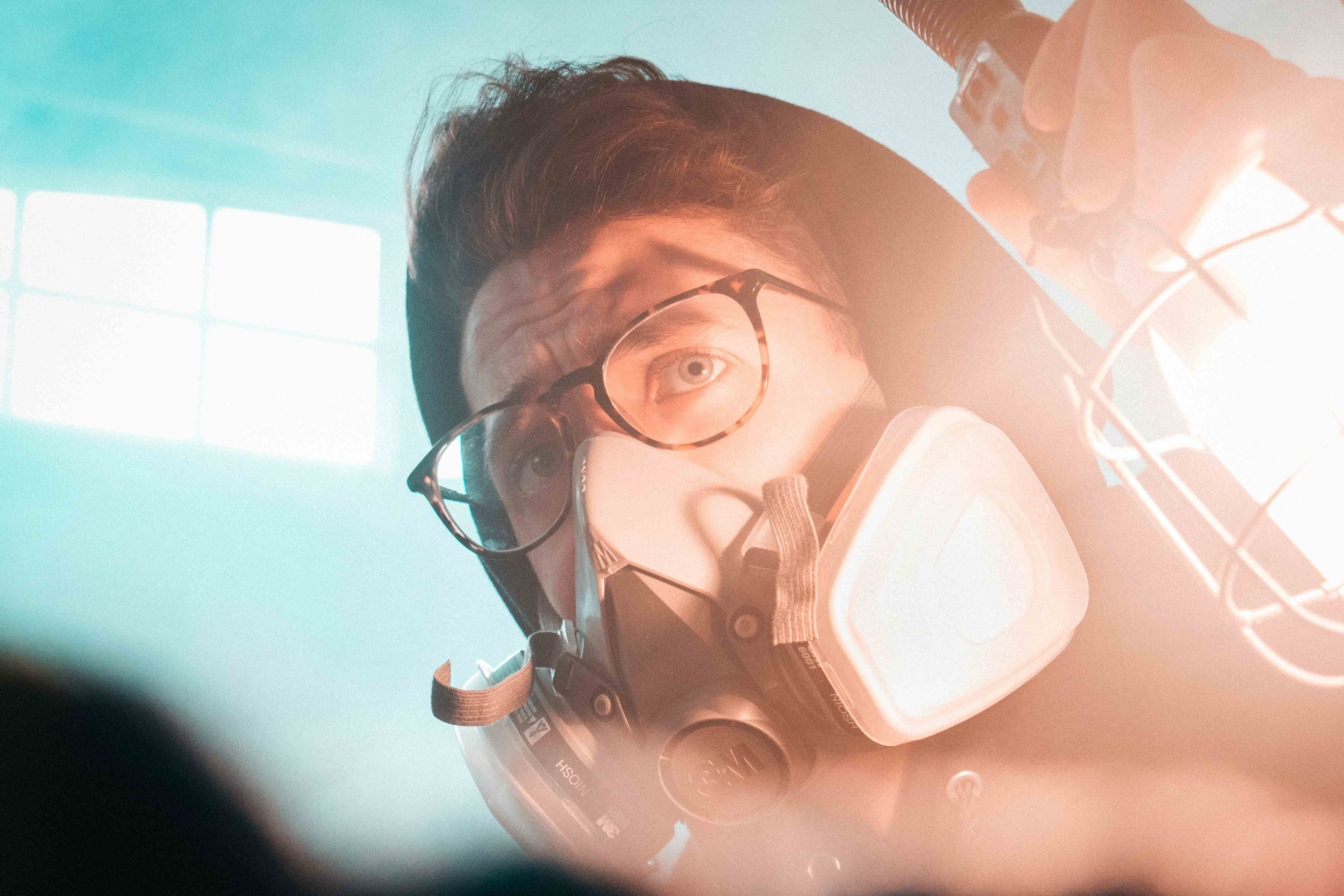 Respirator stock image