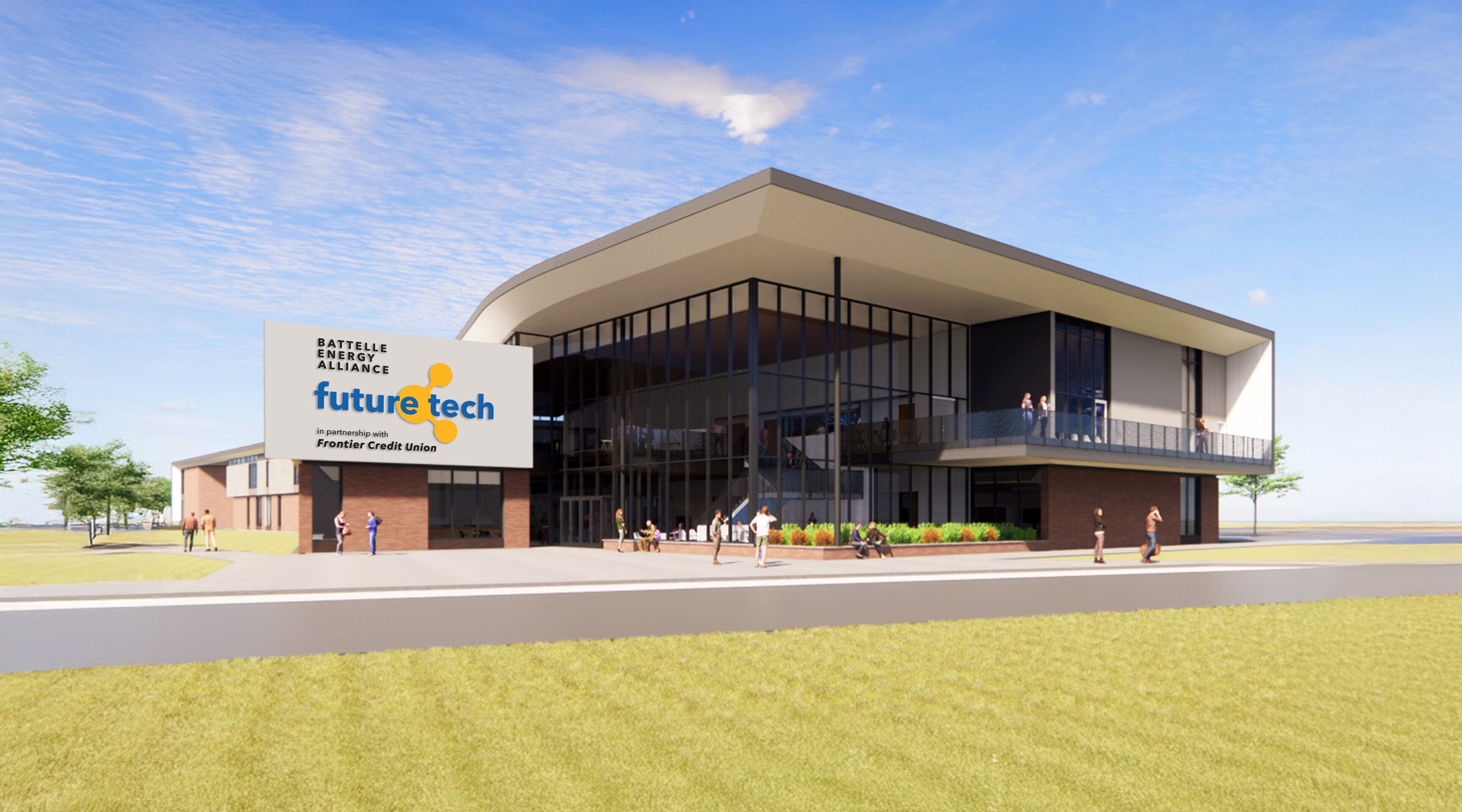 Mockup render of new Future Tech building