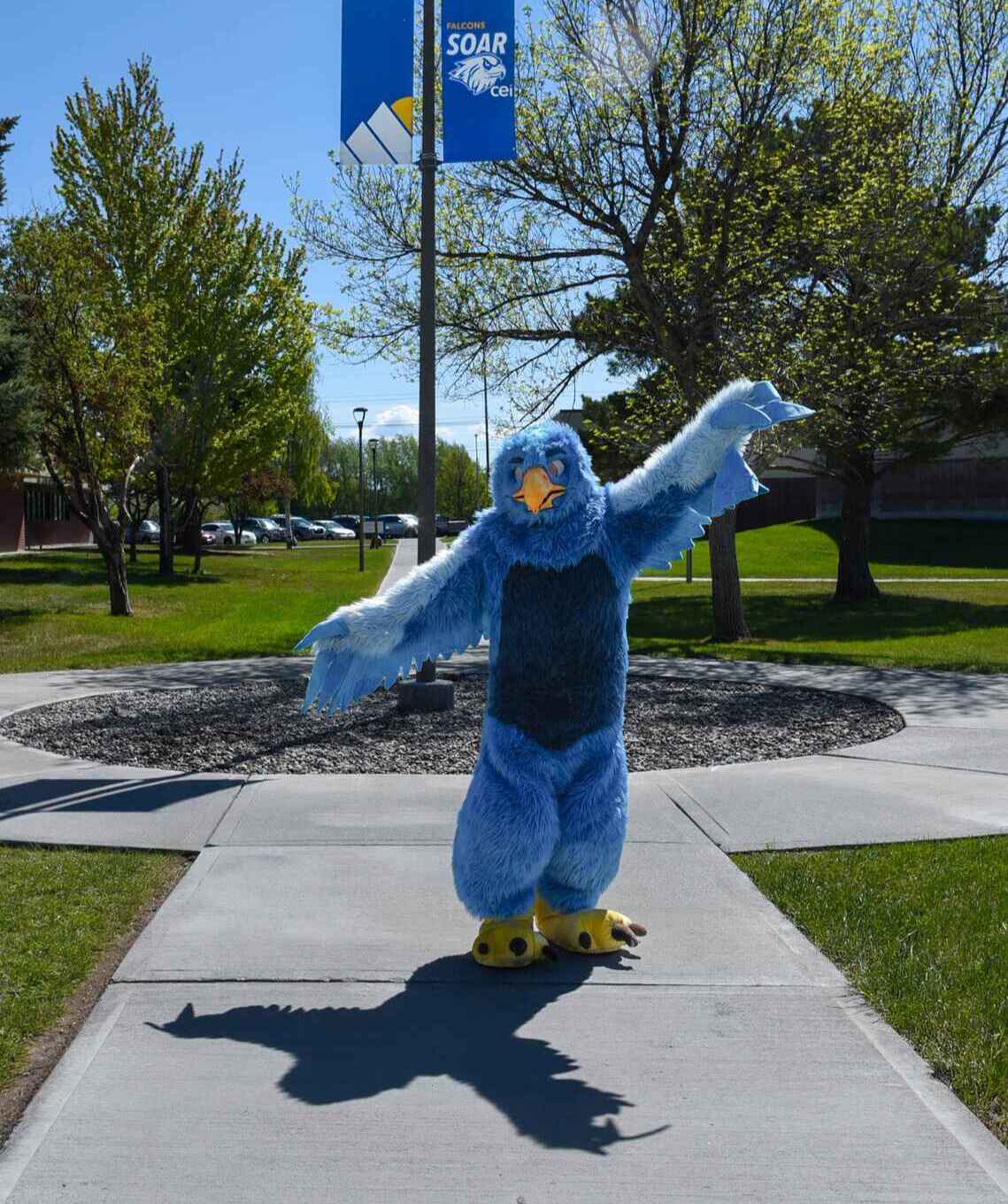 Frankie dances in CEI courtyard