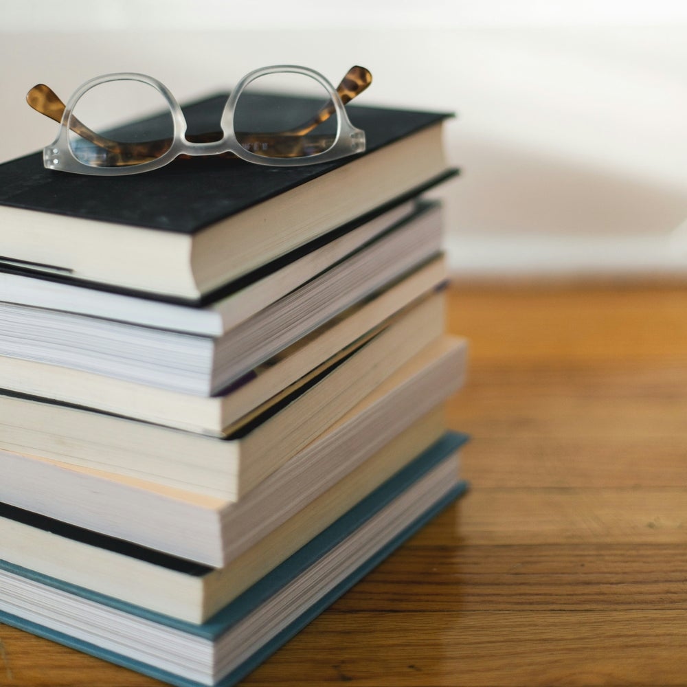 A stack of books