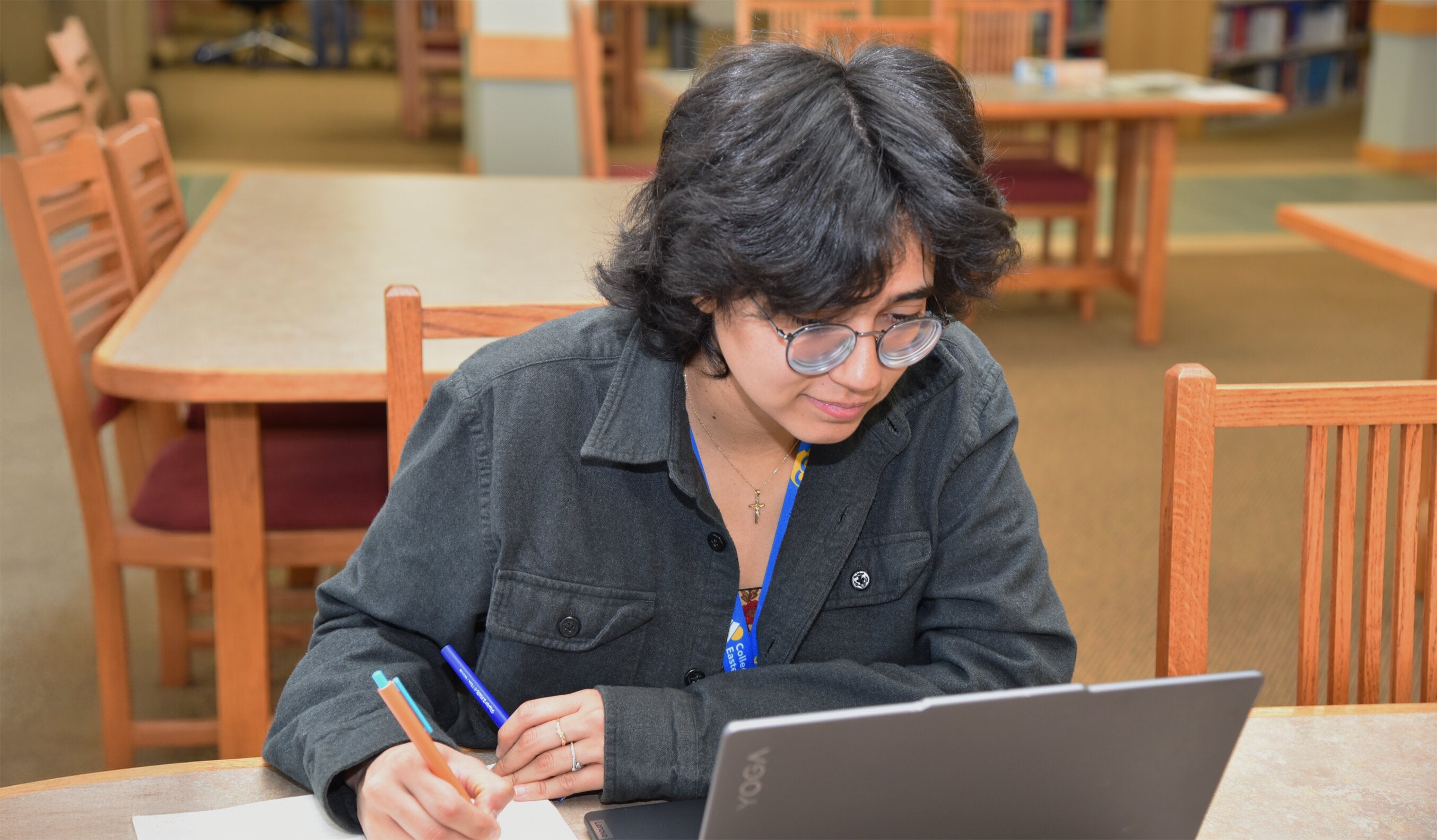 Student on schoolwork