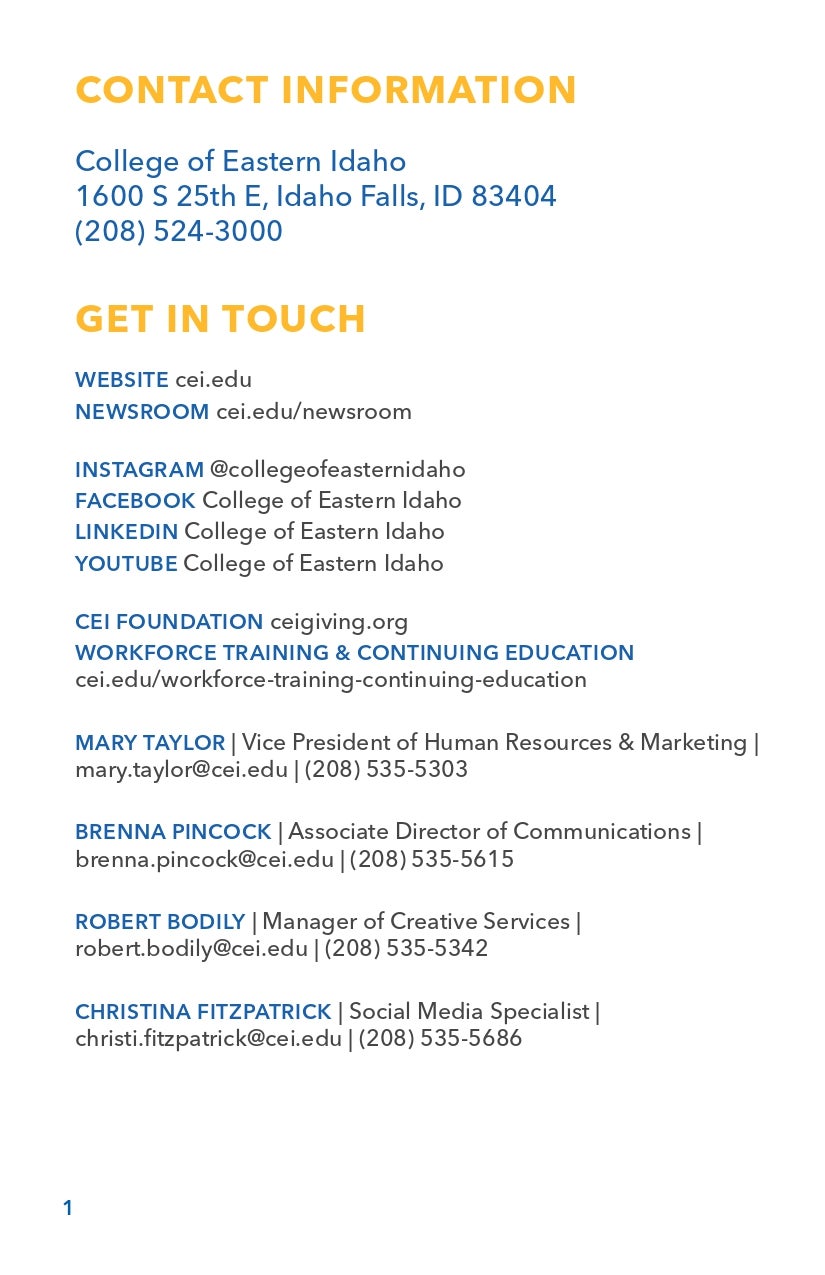 Contact Information Thumbnail