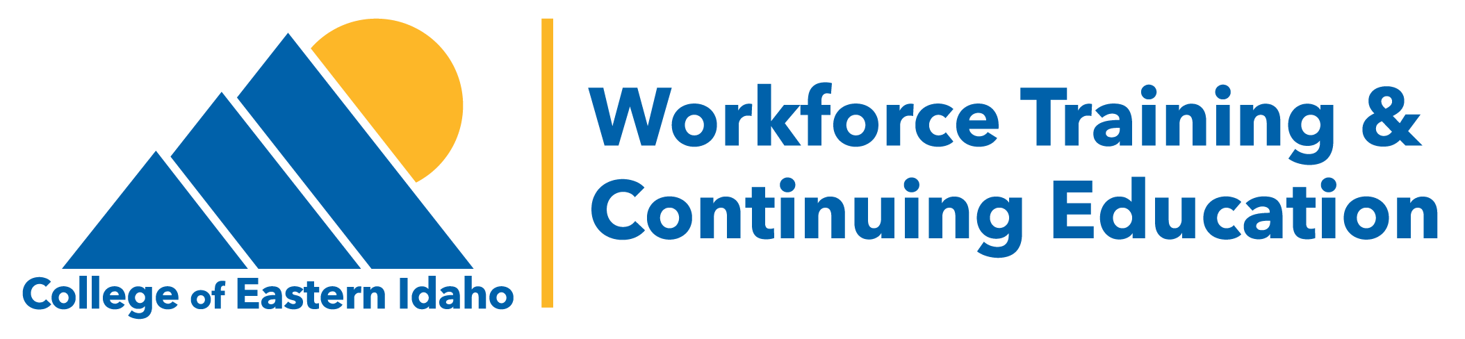 Workforce Training & Continuing Education Logo Blue SVG