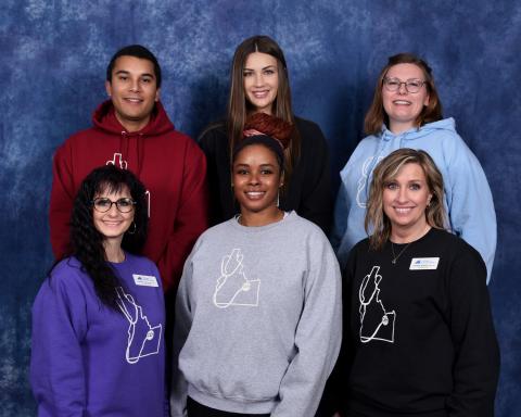 6 members of the Idaho Student Nursing Association Club