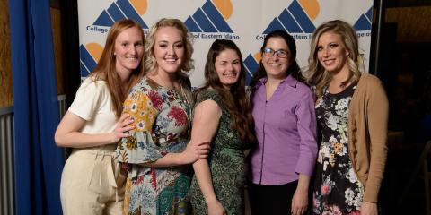 A group of students posing for a photo