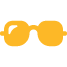 yellow sunglasses icon