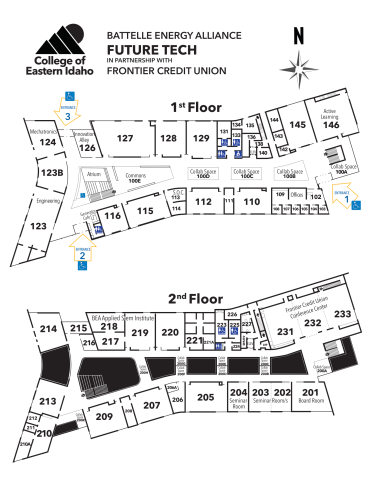 Battelle Energy Alliance Future Tech in Partnership with Frontier Credit Union Building Map