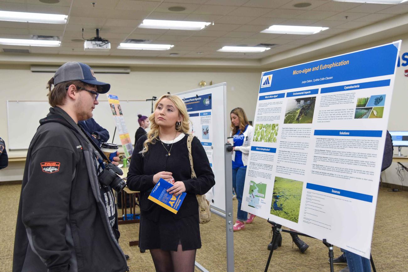 CEI Student discusses presentation