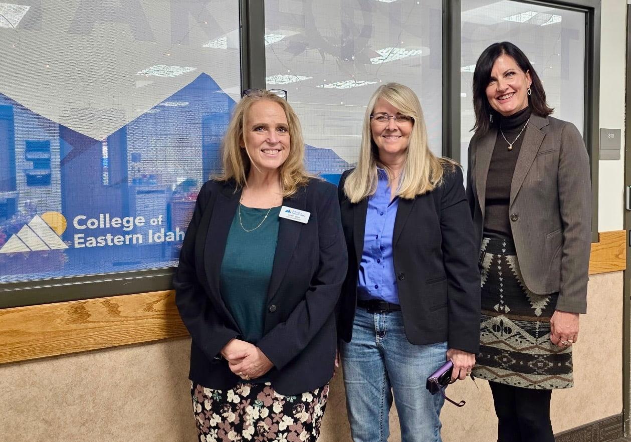 Representative Wendy Horman, Penny Lyon And President Lori Barber