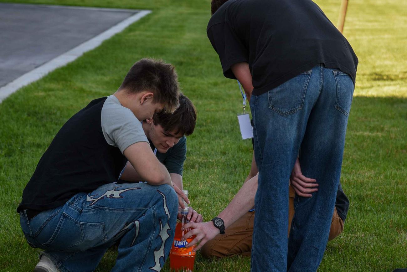 Students participating in the nuclear symposium