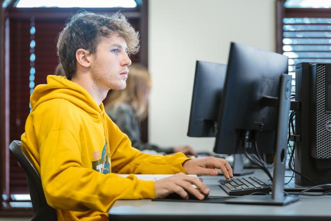 Computer Class with Student