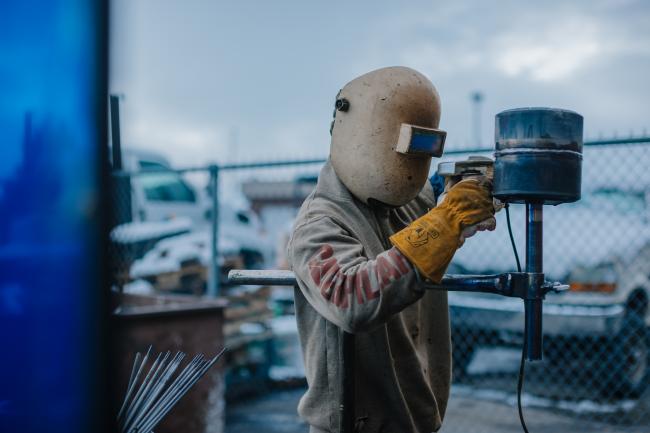 Horizontal pipe welding practice