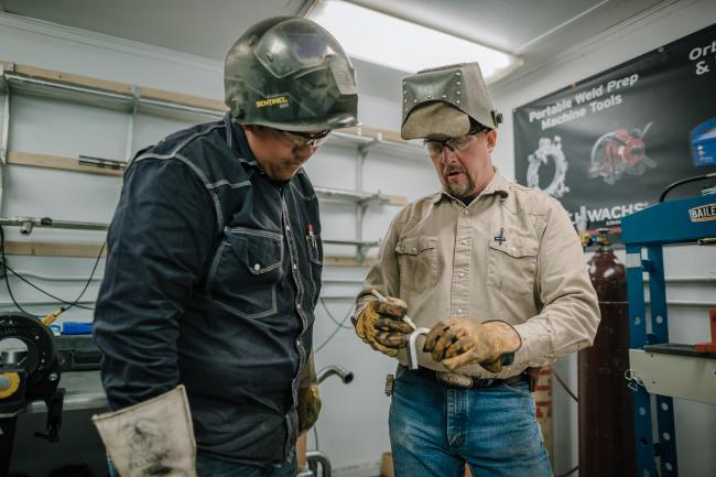 Welding strength inspection