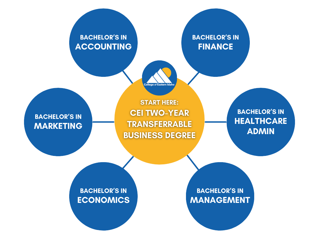 Business Degree Educational Flow Chart