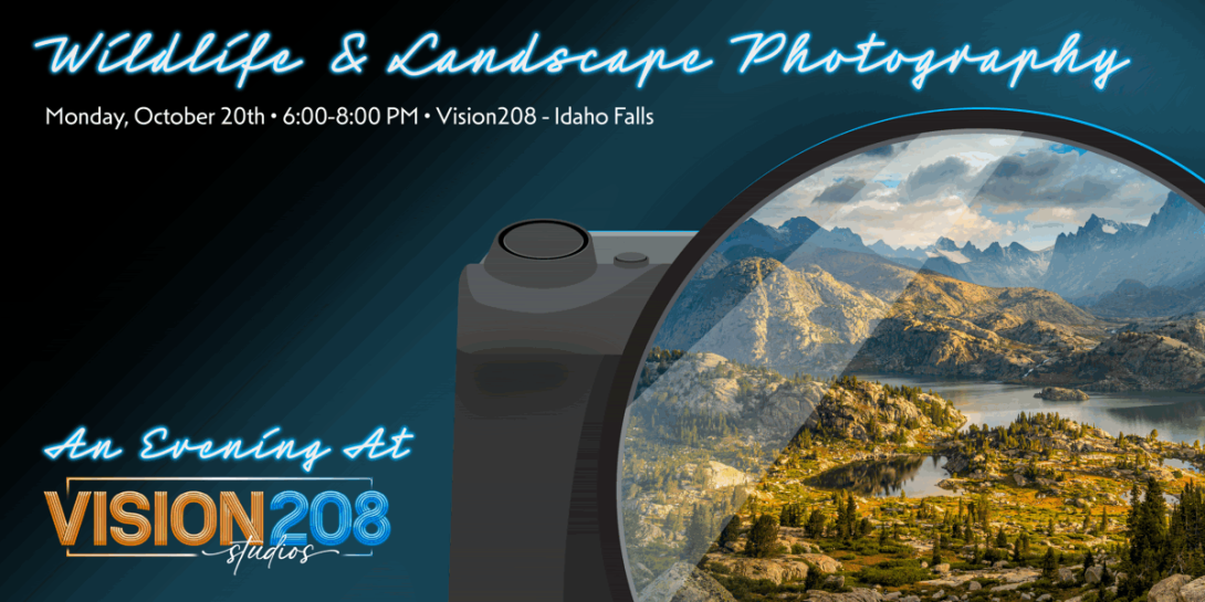 Advertisement of Wildlife and Landscape Evening at Vision208