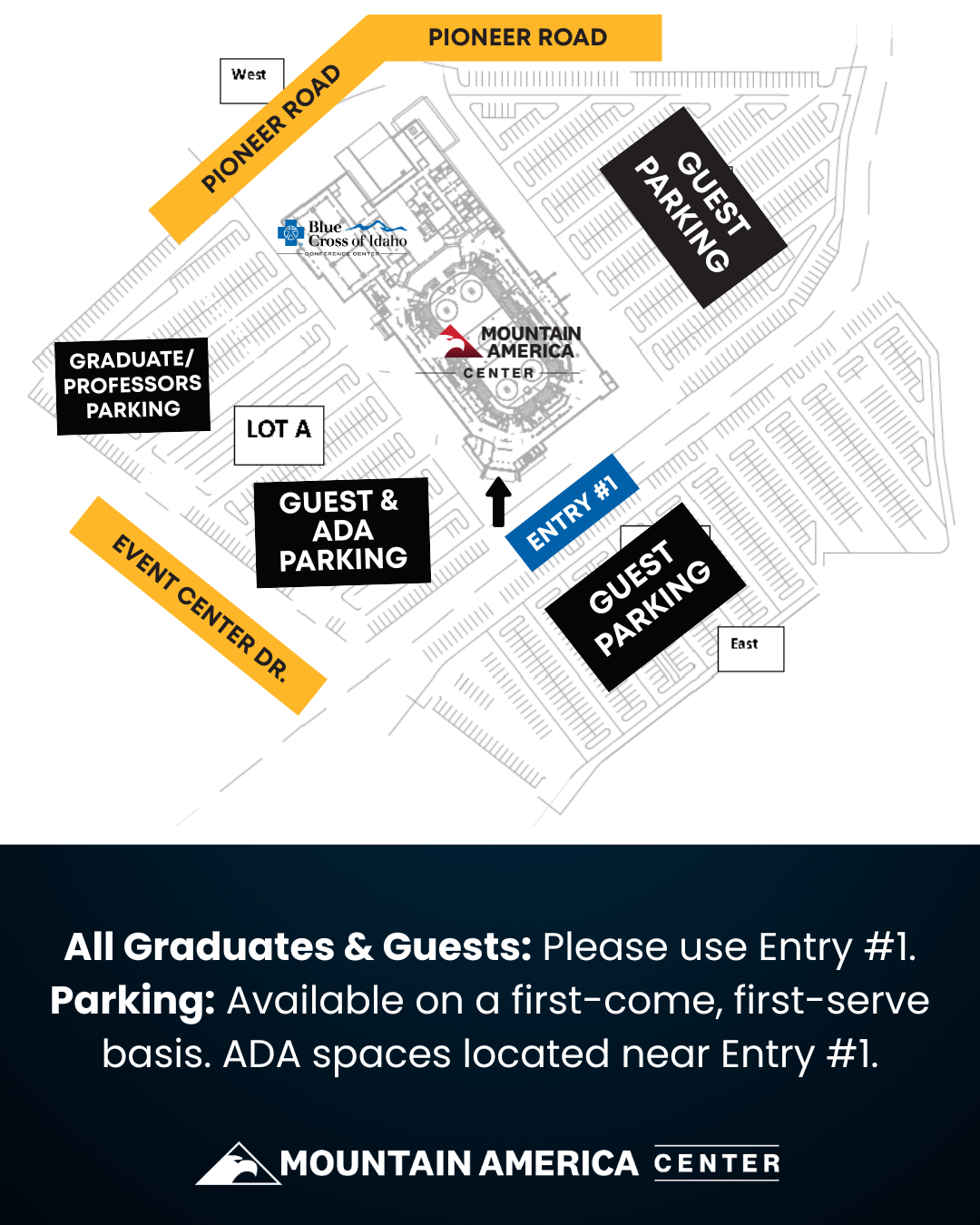 Map of CEI graduation ceremony building
